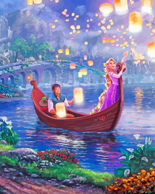 Disney Tangled Gondola Paint By Numbers 